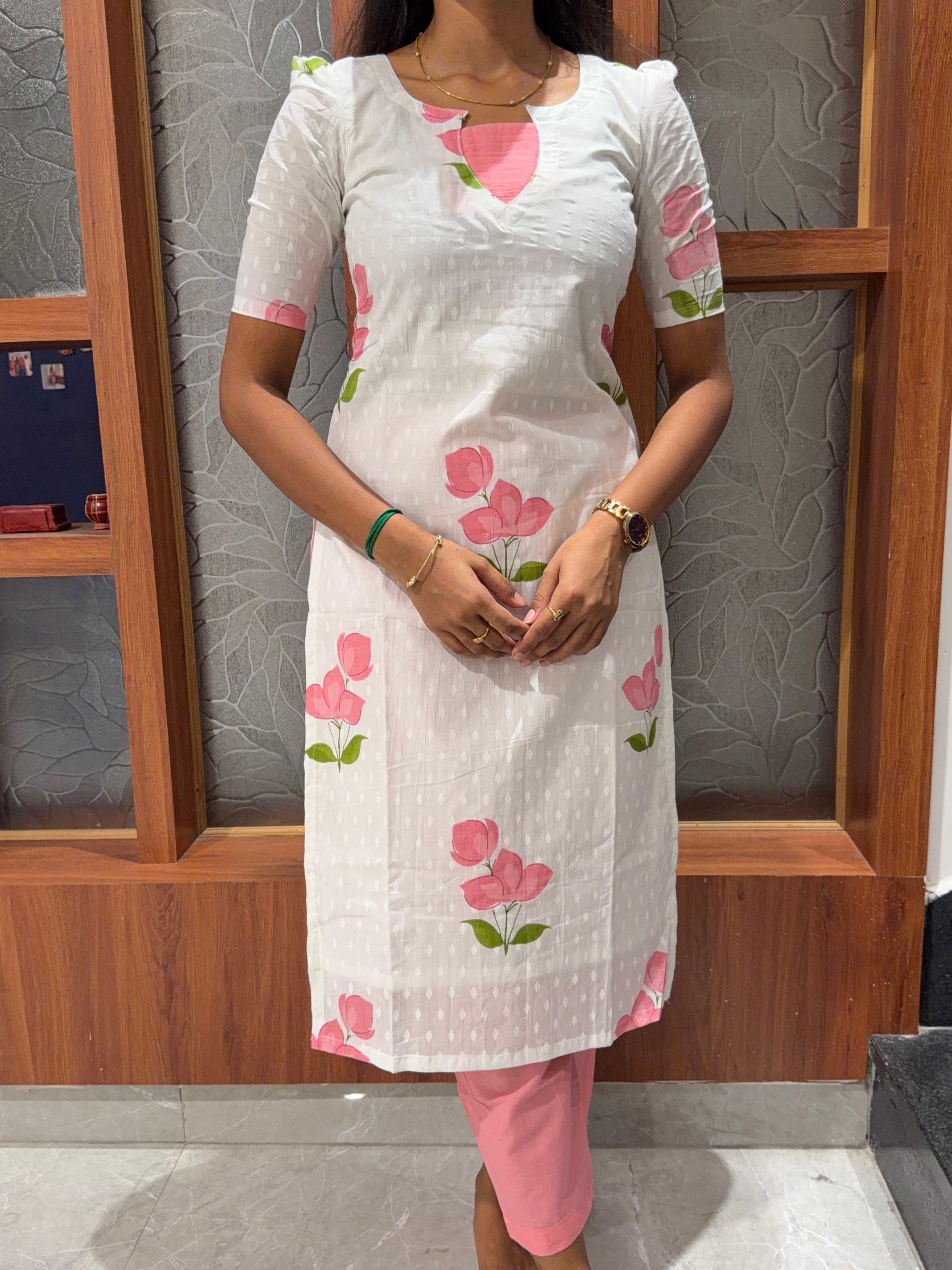 AC243 Pure Cotton Kurti set