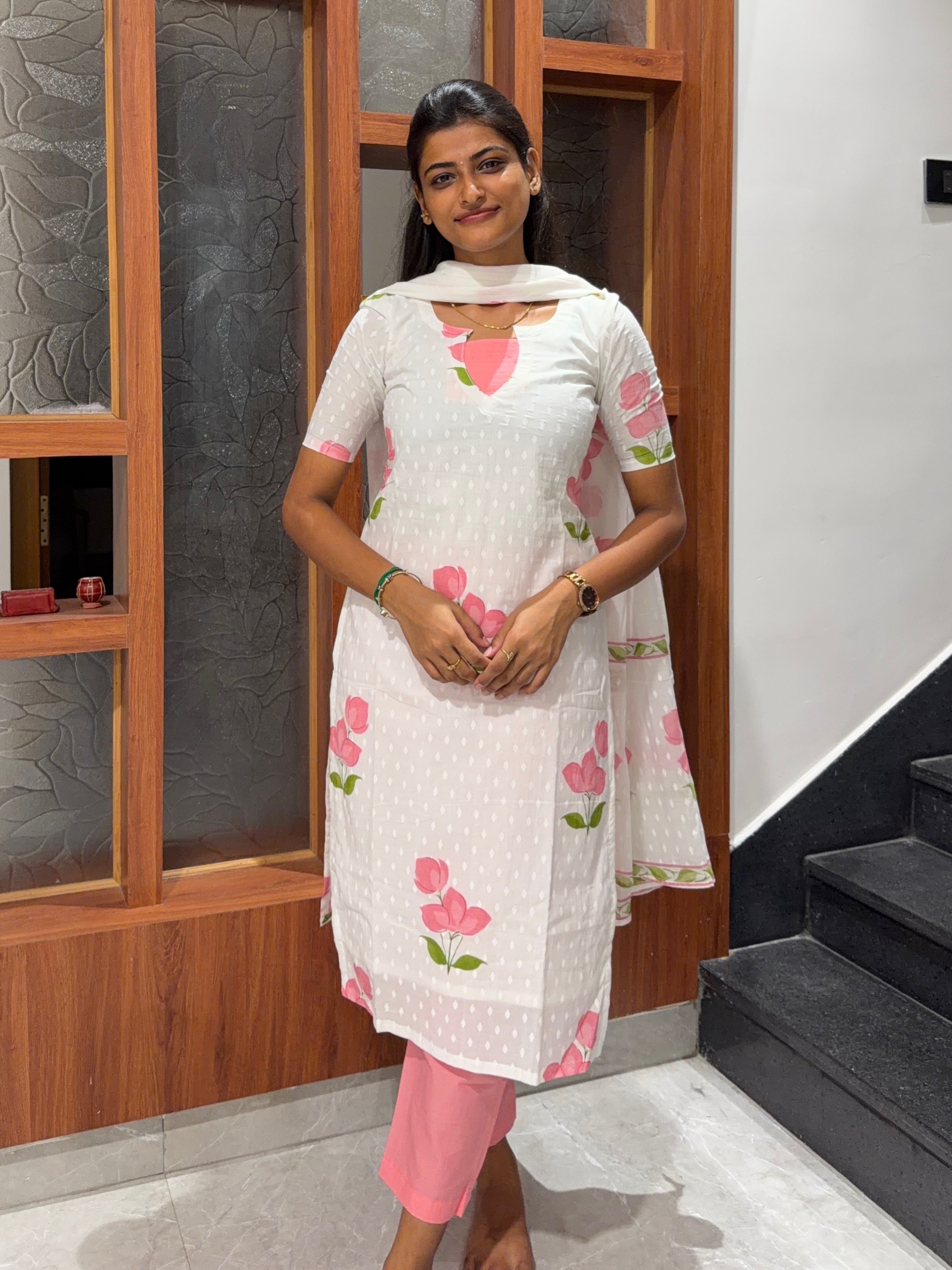 AC243 Pure Cotton Kurti set