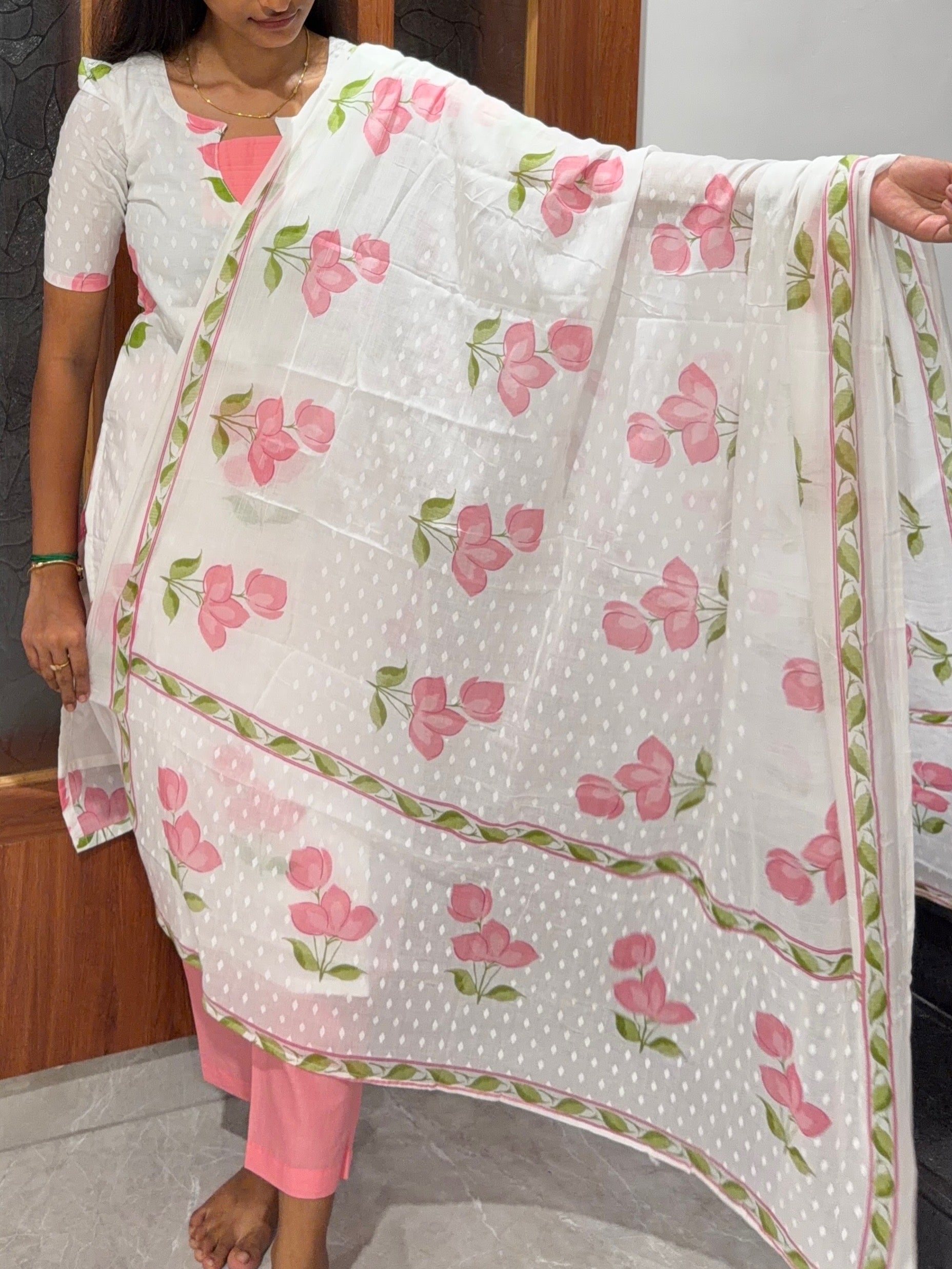 AC243 Pure Cotton Kurti set