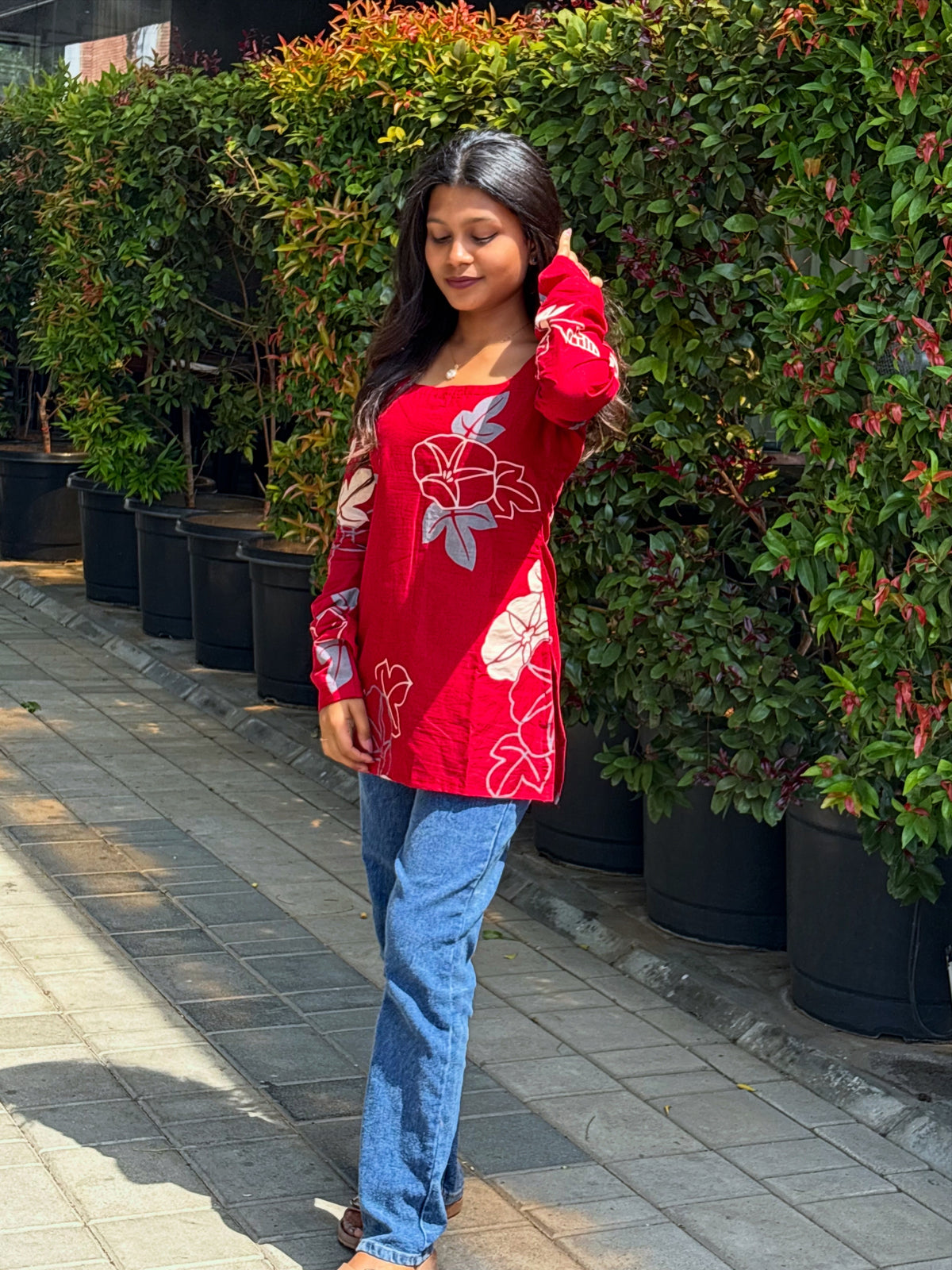 AC241 Soft Cotton Short Dori Top
