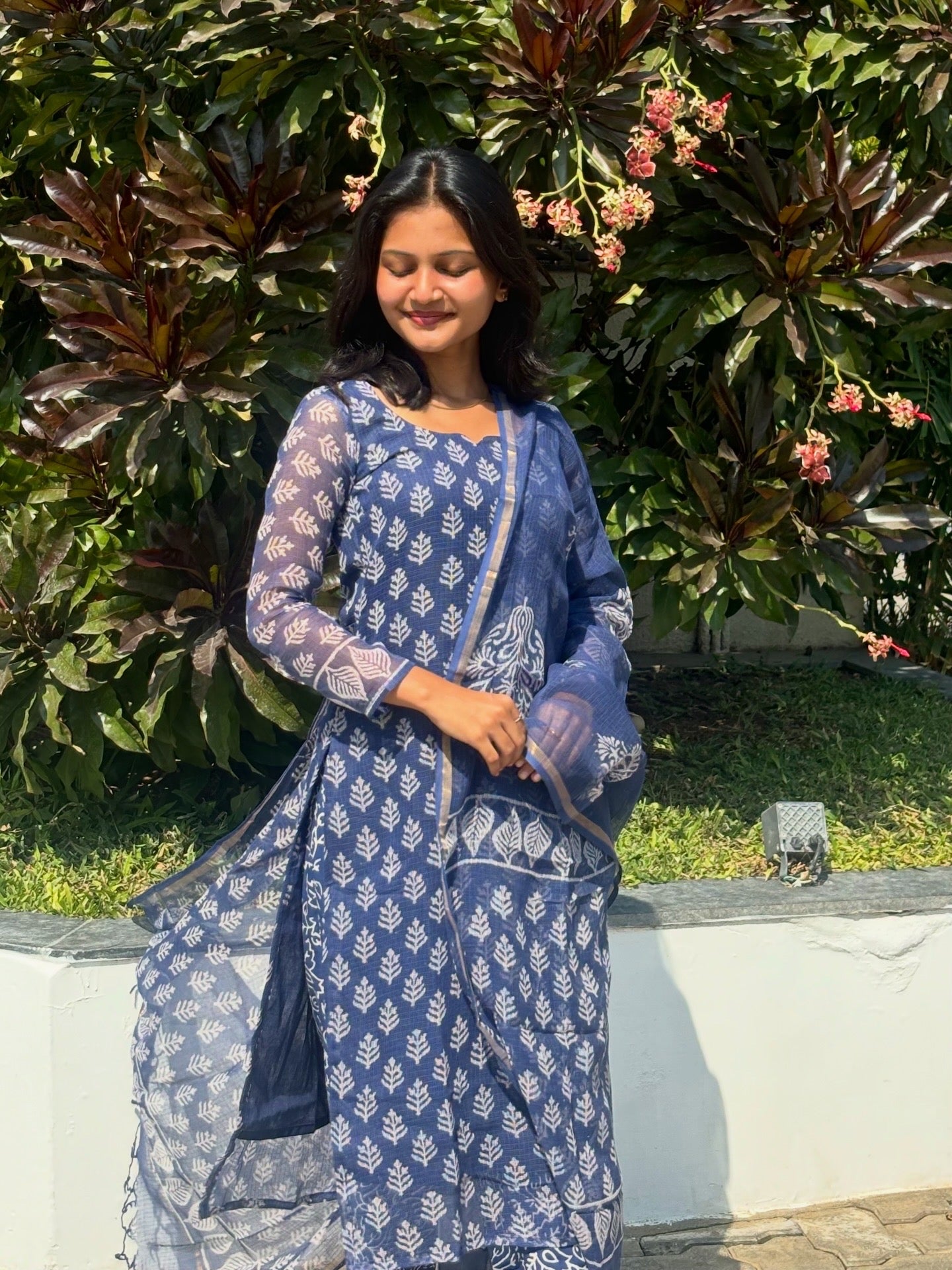AC172 Handblock Kota Doriya Set