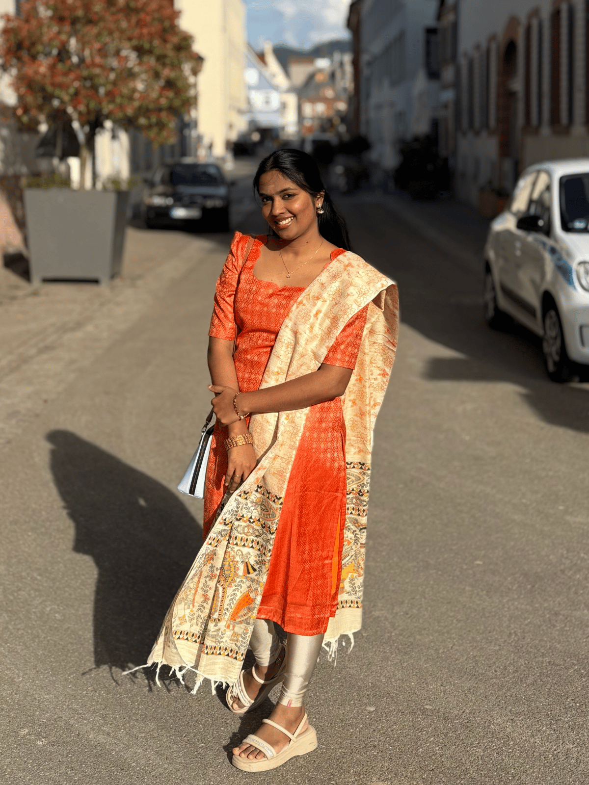 AC200 Katan silk kurti dupatta set