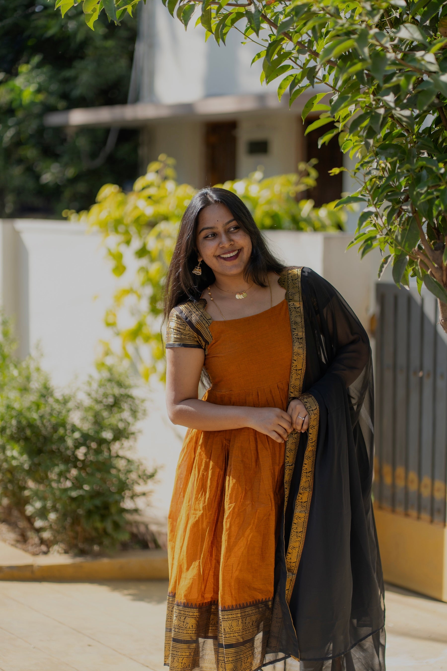 AC187 Kanchi Cotton Maxi Dupatta Set