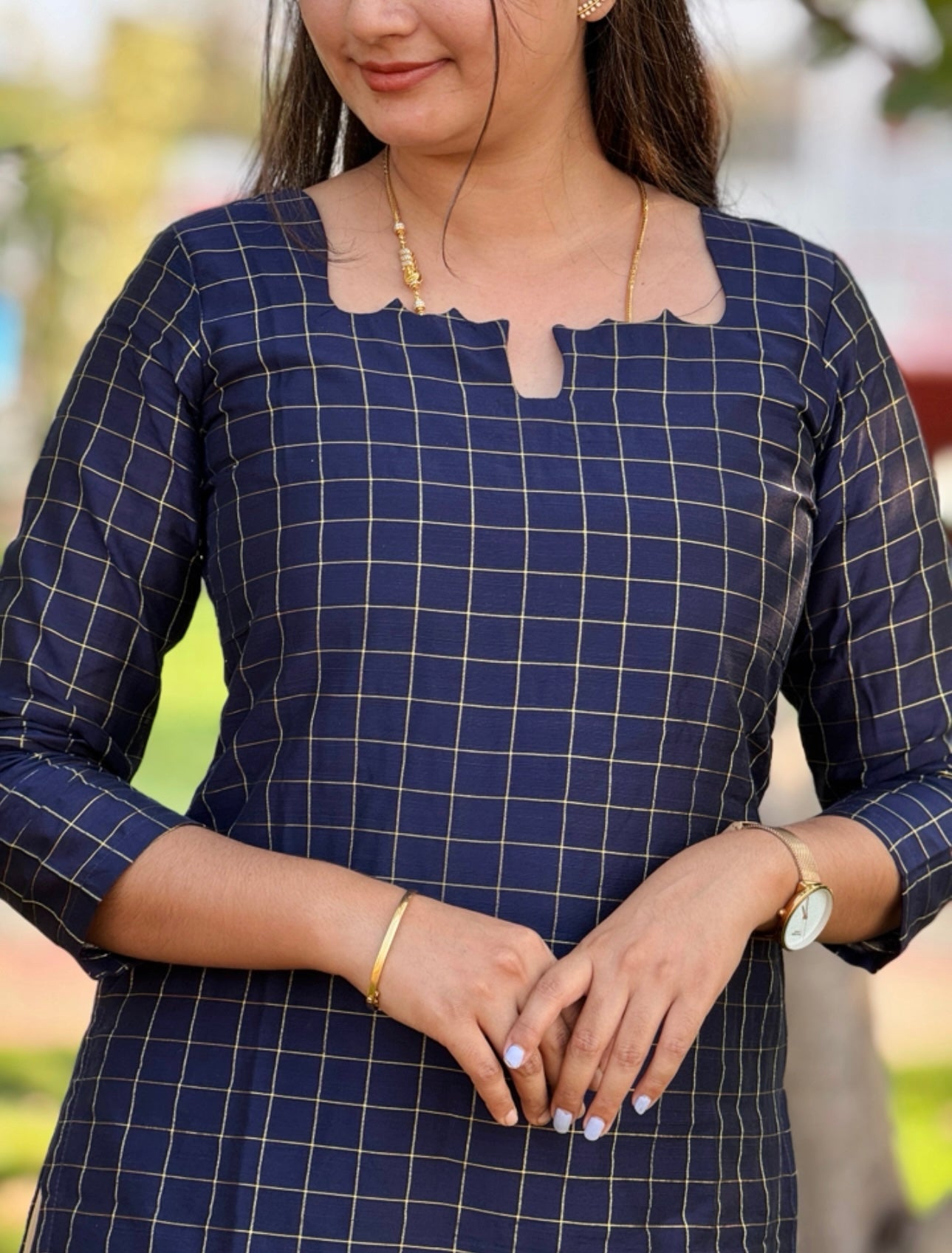 AC180 Raw Silk Kurti Dupatta Set