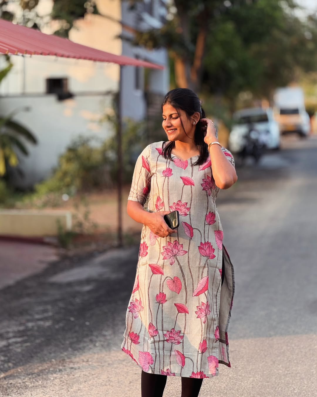 AC099 Pichwai Silk Kurti