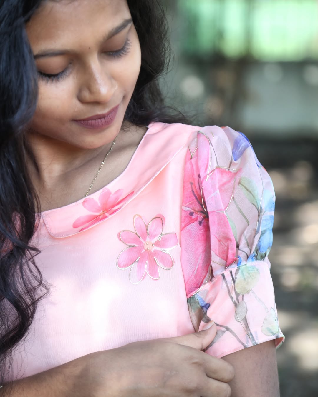 AC120 Soft Organza Kurti