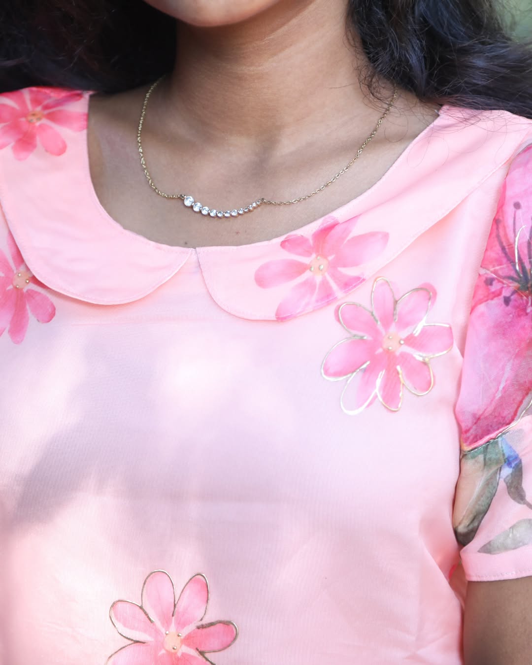 AC120 Soft Organza Kurti