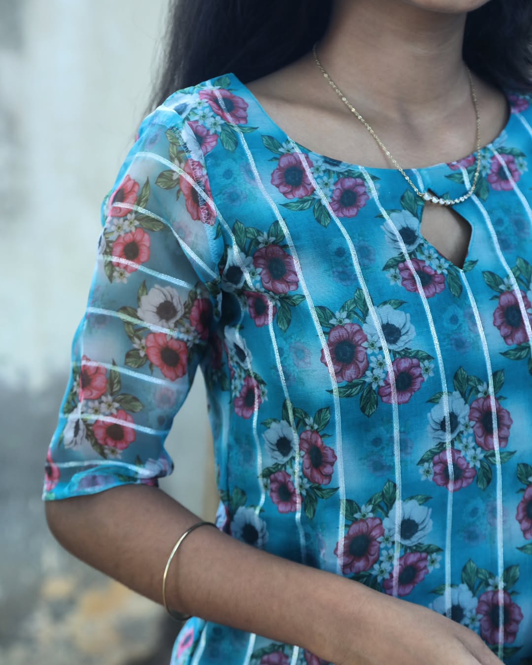 AC121 Soft Organza Kurti