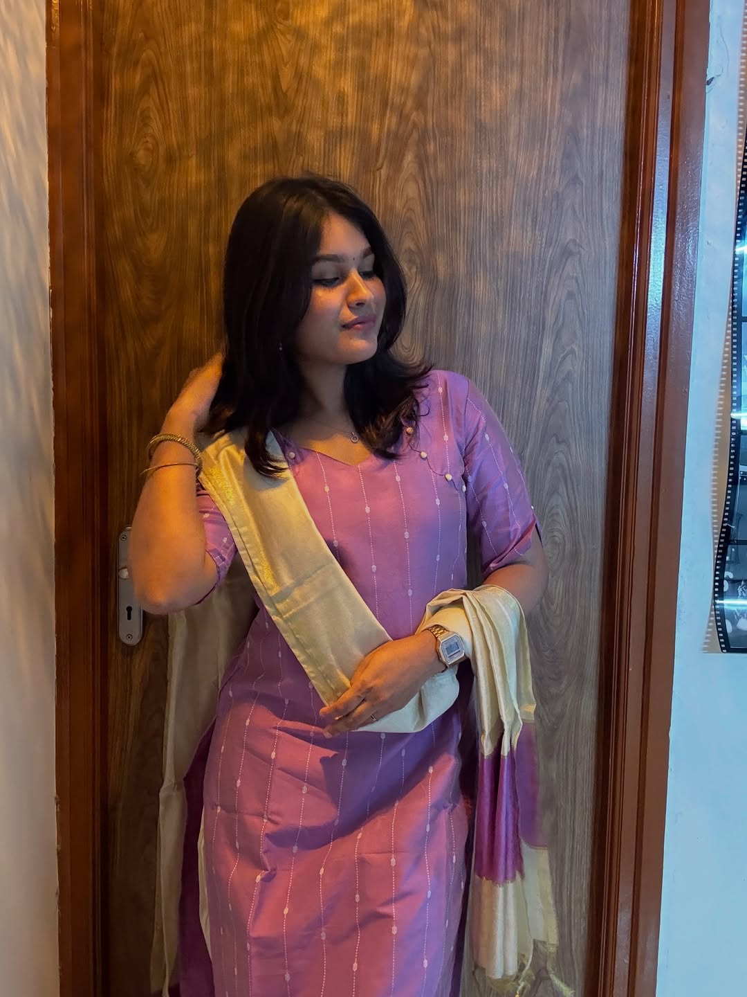 AC184 Lavender Butter Silk Suit