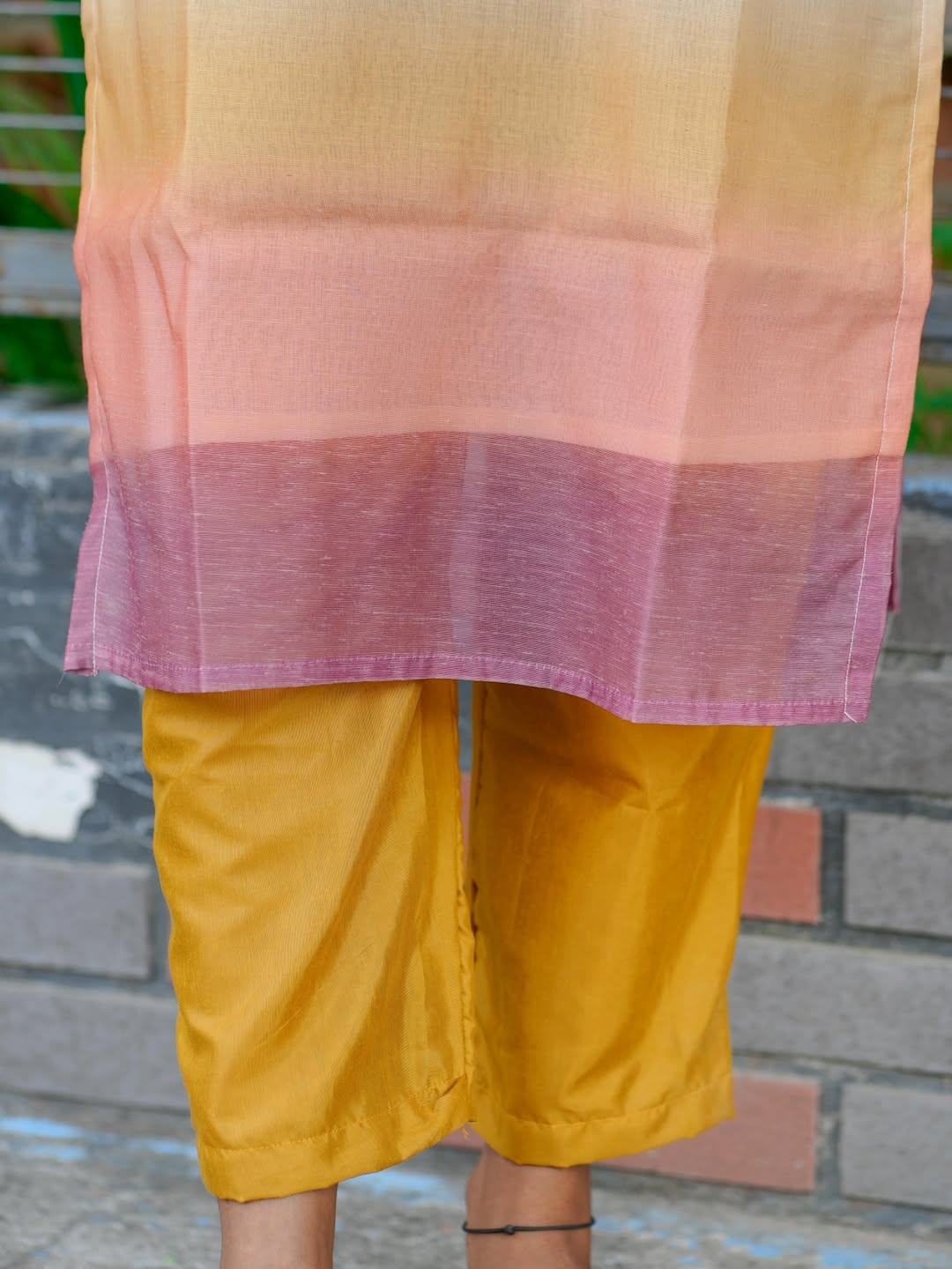 AC159 Beige Tussar Silk Suit