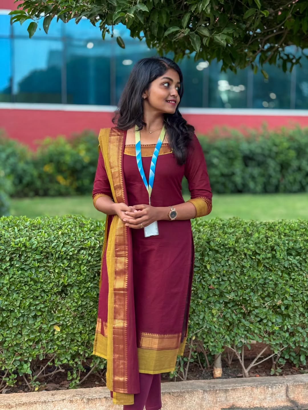 AC190 Kanchi Cotton Kurti Dupatta Set