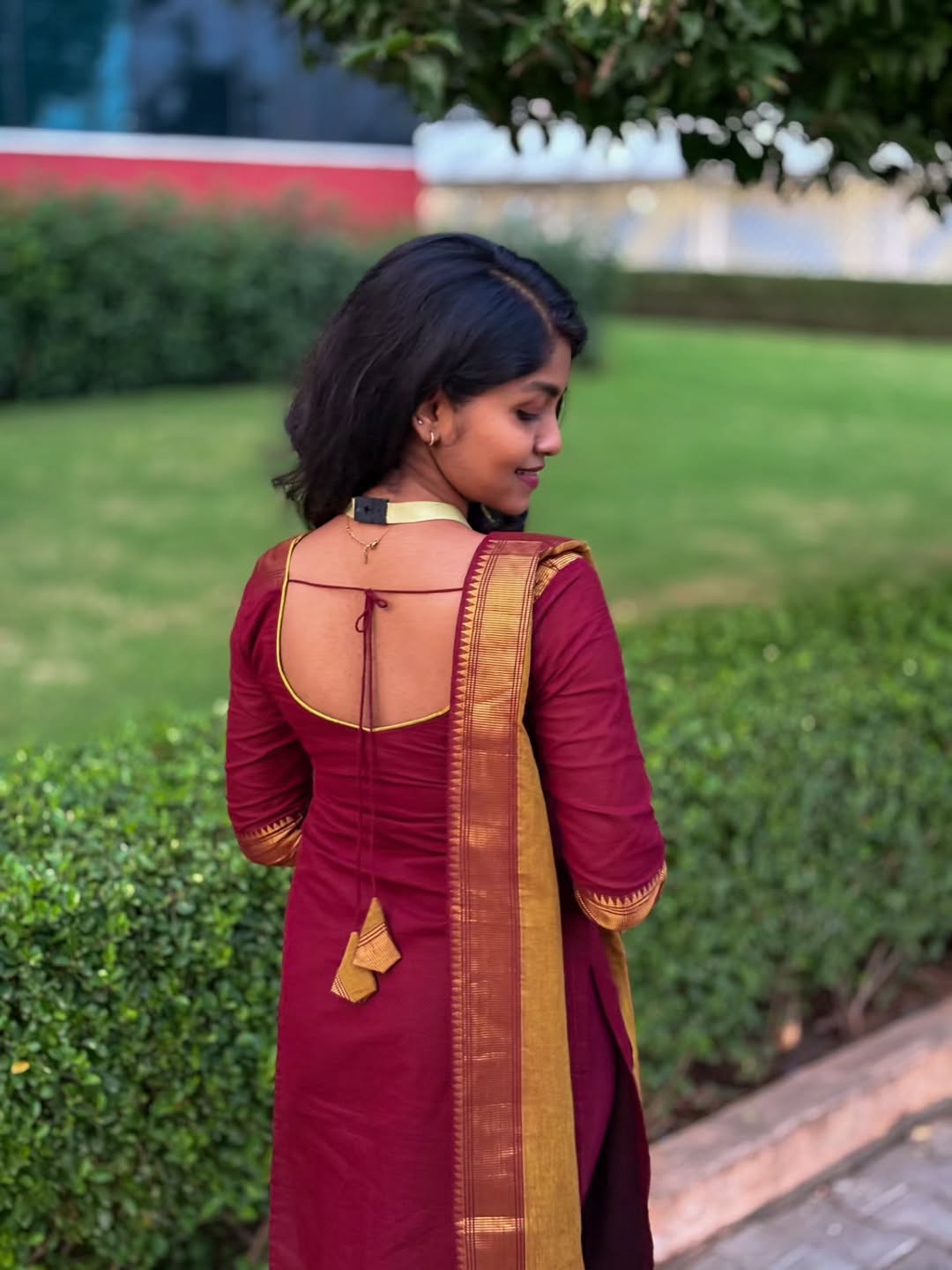 AC190 Kanchi Cotton Kurti Dupatta Set