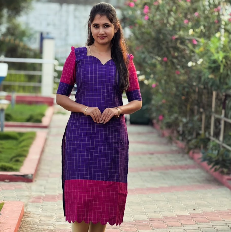 AC167 Raw Silk Kurti